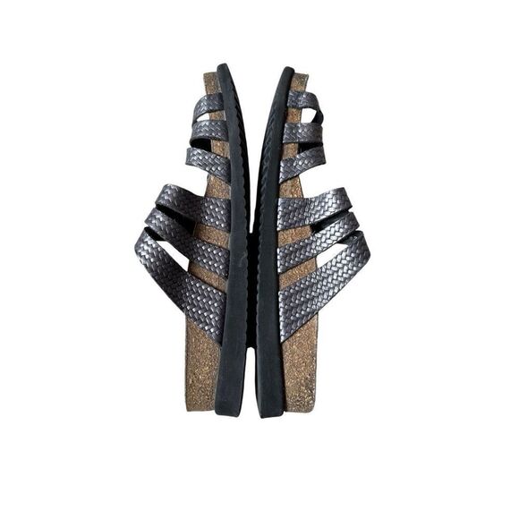 MEPHISTO HELISA GREY TWIST WOMEN SANDAL size EU 40 US 10 - Picture 3 of 9